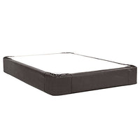 Howard Elliott Boxspring Cover Only (Box Spring not Included) Queen Size in Faux Leather Black