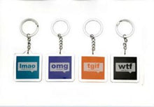 Load image into Gallery viewer, Text Talk Acronyms Keyring (turquoise)
