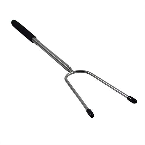 2pc Deluxe Telescoping Stainless Steel Campfire Forks - Extend to 36