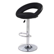 Load image into Gallery viewer, jersey seating PU Leather Hydraulic Lift Adjustable Counter Bar Stool Dining Chair Black (153)
