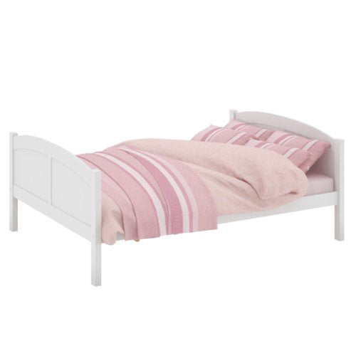 CorLiving Concordia Solid Wood Bed, Double, White
