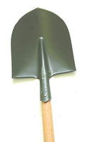 Solid-Aim Garden Hardwood Handle Round Point Spade Shovel, 37