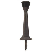 Load image into Gallery viewer, 25 Pack - Designers Impressions Oil Rubbed Bronze Heavy Duty Solid Rigid Door Stop w/Rubber Tip : 2546
