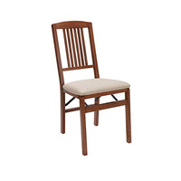 Stakmore Simple Mission Folding Chair Finish, Set of 2, Cherry
