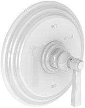 Load image into Gallery viewer, Newport Brass 4-914BP/50 Balanced Pressure Shower Trim Plate With Handle. Less Showerhead, Arm And Flange. White Astor
