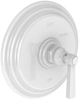 Newport Brass 4-914BP/50 Balanced Pressure Shower Trim Plate With Handle. Less Showerhead, Arm And Flange. White Astor