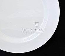 Load image into Gallery viewer, &quot; OCCASIONS&quot; 120 Plates Pack, Heavyweight Disposable Wedding Party Plastic Plates (7.5&#39;&#39; Appetizer/Dessert Plate, Plain White)
