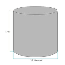 Load image into Gallery viewer, Howard Elliott No Tip Cylinder Ottoman With Cover, Sterling Chocolate
