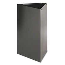 Load image into Gallery viewer, Safco 9551Bl Trifecta Receptacle 30-Inch High Base Triangular 17Gal Black
