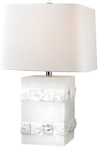 ELK Lighting D2900-LED Mystery Cube LED Table Lamp, Alabaster