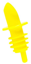 Load image into Gallery viewer, Mr. Tonic - Yellow Plastic Free Flow Liquor Pourer, Dozen
