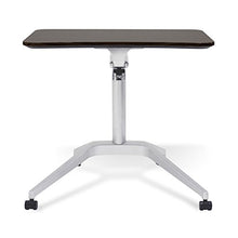 Load image into Gallery viewer, Unique Furniture Workpad Height Adjustable Laptop Cart Mobile Desk, with Espresso Top
