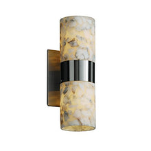 Load image into Gallery viewer, Justice Design Group ALR-8762-10-DBRZ Alabaster Rocks! Collection Dakota 2-Up/Down Light Wall Sconce
