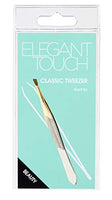 Elegant Touch Gold Tip Tweezer with Slanted End