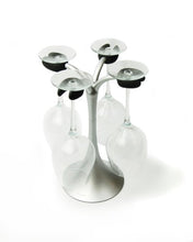 Load image into Gallery viewer, Architec AirDry Wine Glass Drying Rack, No-Tip design Holds 4 Glasses
