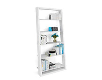 BDI Furniture Eileen Blanc Leaning Shelf - Satin White Finish Bookshelf,