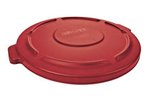 Load image into Gallery viewer, Rubbermaid Commercial FG263100RED BRUTE Heavy-Duty Round Waste/Utility Container, 32-gallon Lid, Red
