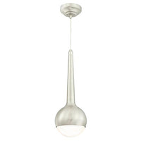 Westinghouse Lighting 6329700 One-Light LED Indoor Mini-Pendant, Brushed Nickel Finish with Frosted Opal Glass