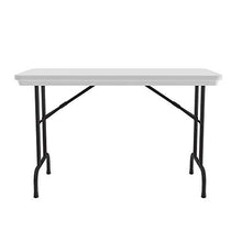 Load image into Gallery viewer, Correll R2448 23 R Series, Blow Molded Plastic Commercial Duty Folding Table, Rectangular, 24&quot; x 48&quot;, Gray Granite, Custom Built to Order in The USA
