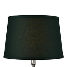 Load image into Gallery viewer, FenchelShades.com Lampshade 10&quot; Top Diameter x 12&quot; Bottom Diameter x 8&quot; Slant Height with Washer (Spider) Attachment for Lamps with a Harp (Linen Hunter Green)
