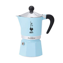 Load image into Gallery viewer, Bialetti 5042 Rainbow Espresso Maker, Light Blue

