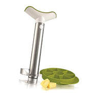 Tomorrow's Kitchen Pineapple Corer Slicer - Stainless Steel Durable Non-toxic Dishwasher Safe, Anti-Rust Material, Fruit, Salad Cocktail Bowl Chunks Wedger Decorative Netherland Kitchenware Utensil