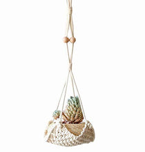 Load image into Gallery viewer, Macrame Plant Hanger Handmade Cotton Rope Wall Hangings Home Decor
