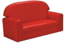 Load image into Gallery viewer, Brand New World Furniture FIVR100 Brand New World Toddler Premium Vinyl Upholstery Sofa, Red

