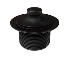 Load image into Gallery viewer, Westbrass D94H-12 1-1/2&quot; NPSM Coarse Thread Twist &amp; Close Bathtub Drain with Illusionary No-Hole Overflow Faceplate, Oil Rubbed Bronze
