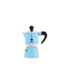 Load image into Gallery viewer, Bialetti 5041 Rainbow Espresso Maker, Light Blue

