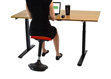 Load image into Gallery viewer, WOBBLE STOOL Standing Desk Balance Chair for Active Sitting. Tall ergonomic adjustable height swiveling leaning perch perching ergonomic sit stand high computer chair swivels 360 for adults kids
