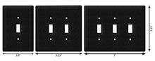 Load image into Gallery viewer, SWEN Products Blank - No Design Wall Plate Cover (Double Switch, Black)
