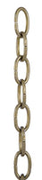 B&P Lamp Antique Brass Finish 5 Gauge Straight Sided Oval Chain
