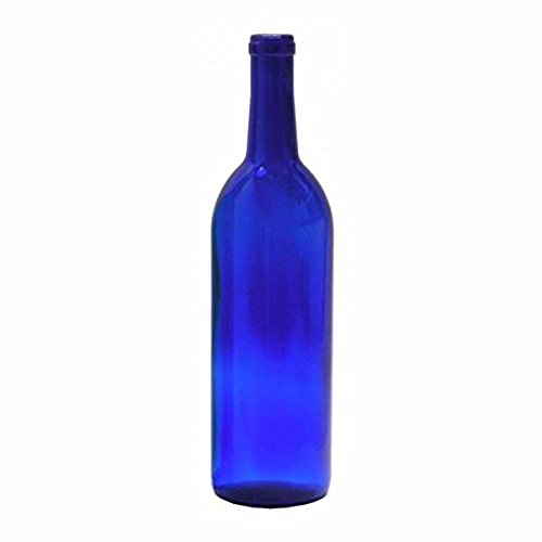Midwest Homebrewing and Winemaking Supplies 750 ml Cobalt Glass Claret/Bordeaux Bottles (12 per case)
