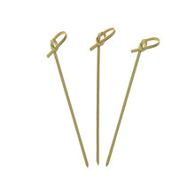 Load image into Gallery viewer, Bamboo Knot Cocktail &amp; Hors&#39; D&#39;oeuvre Picks - Set of 100 (4.5 inches)
