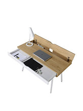 Load image into Gallery viewer, Techni Mobili Modern Multi Computer Desk with Storage, 30&quot; x 21.7&quot; x 45.3&quot;, Pine
