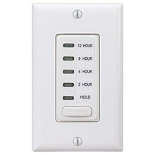 Load image into Gallery viewer, Intermatic EI230W 2/4/8/12 Hour SPST 1800-Watt Electronic in-Wall Countdown Timer, White
