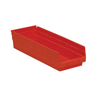 Shelf Bin [Set of 12] Color: Red, Size: 4