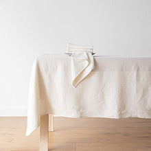 Load image into Gallery viewer, LinenMe 0107210 Tablecloth, 53&quot; x 126&quot;, Cream
