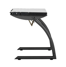 Load image into Gallery viewer, SD STUDIO DESIGNS Triflex Drawing Table, Sit to Stand Up Adjustable Office Home Computer Desk, 35.25&quot; W X 23.5&quot; D, Charcoal Black/Clear Glass
