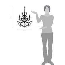 Load image into Gallery viewer, Large Chandelier Peel &amp; Stick Wall Sticker Antique Design Vinyl Decal DIY Home Decor Art (Black, 24x16 inches)
