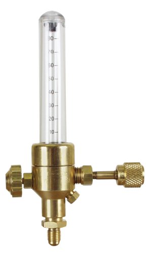 Uniweld UNF3 Nitrogen Flow Indicator with 1/4-Inch Female Flare Inlet Connection and 1/4-Inch Male Flare Outlet Connection