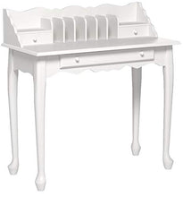 Load image into Gallery viewer, Monarch specialties , Traditional Desk, Solid Wood, Antique White, 36&quot;L
