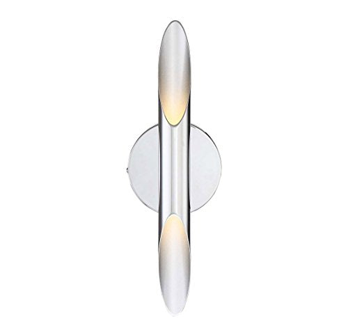 Arnsberg 221570207 Contemporary Modern LED Wall Sconce from Bolero Collection in Pwt, Nckl, B/S, Slvr. Finish, 4.75 inches, Nickel Matte