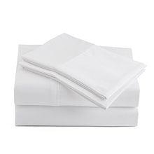 Load image into Gallery viewer, Peru Pima - 415 Thread Count Percale - 100% Peruvian Pima Cotton - Twin Bed Sheet Set, White
