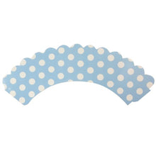 Load image into Gallery viewer, AllyDrew Standard Size Polka Dots Cupcake Wrappers (Set of 20), Blue
