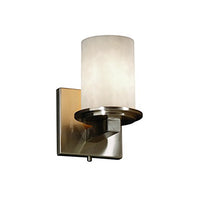 Justice Design Group CLD-8771-10-MBLK Clouds Collection Dakota 1-Light Wall Sconce