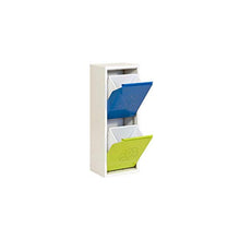 Load image into Gallery viewer, Simonrack Recycle Bin 2 Buckets44; White - Blue - Green
