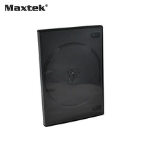 Load image into Gallery viewer, Maxtek 14mm Black Standard Double Capacity DVD Case and Outter Clear Sleeve, 100 Pieces Pack
