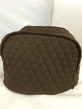 Load image into Gallery viewer, 2 Slice Toaster Cover (11&quot;x6.5&quot;x7.5&quot;) / Quilted Double Faced Cotton, Brown

